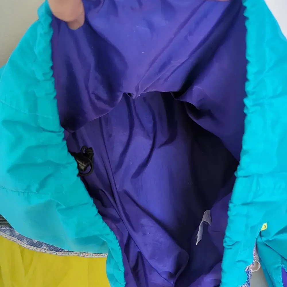 VTG 90s The North Face Extreme Anorak‎ Long Cinch Jacket Blue Hooded Men's XL